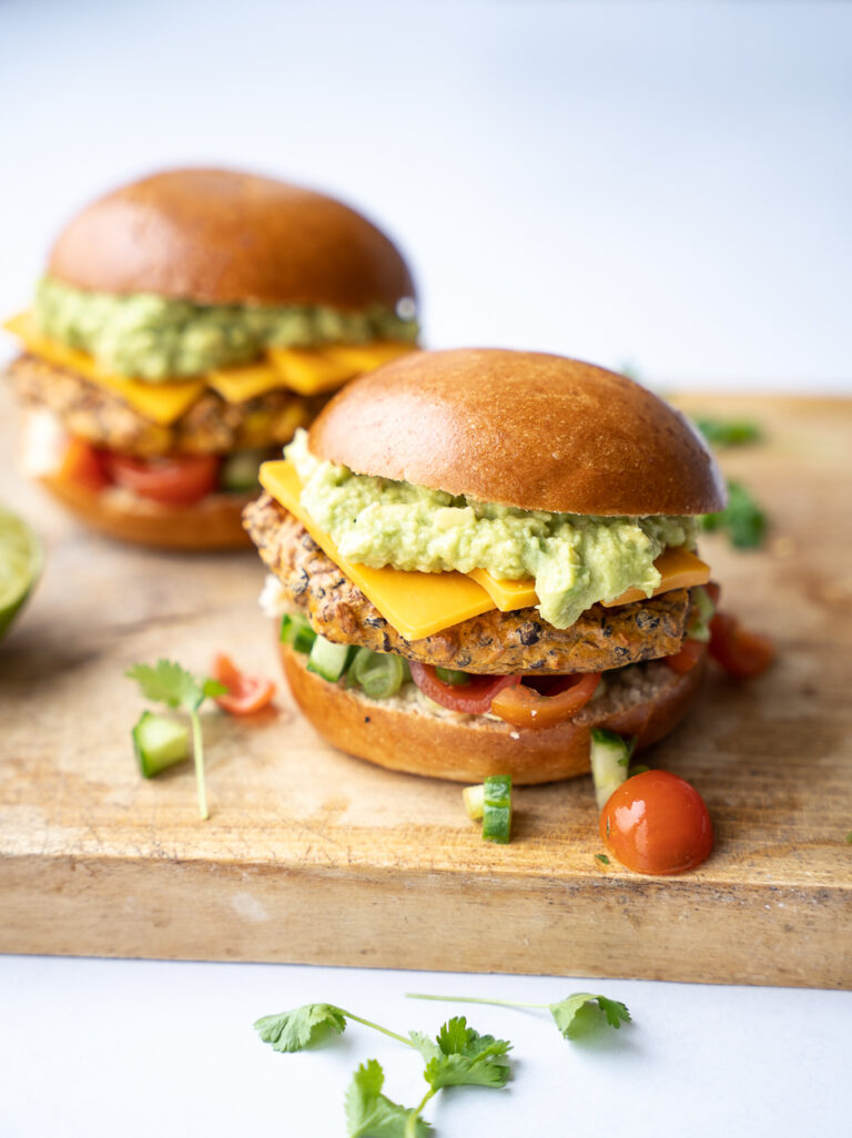 Mexicansk-vegetarburger