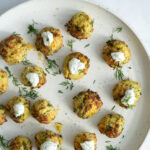 kartoffelkugler med halloumi