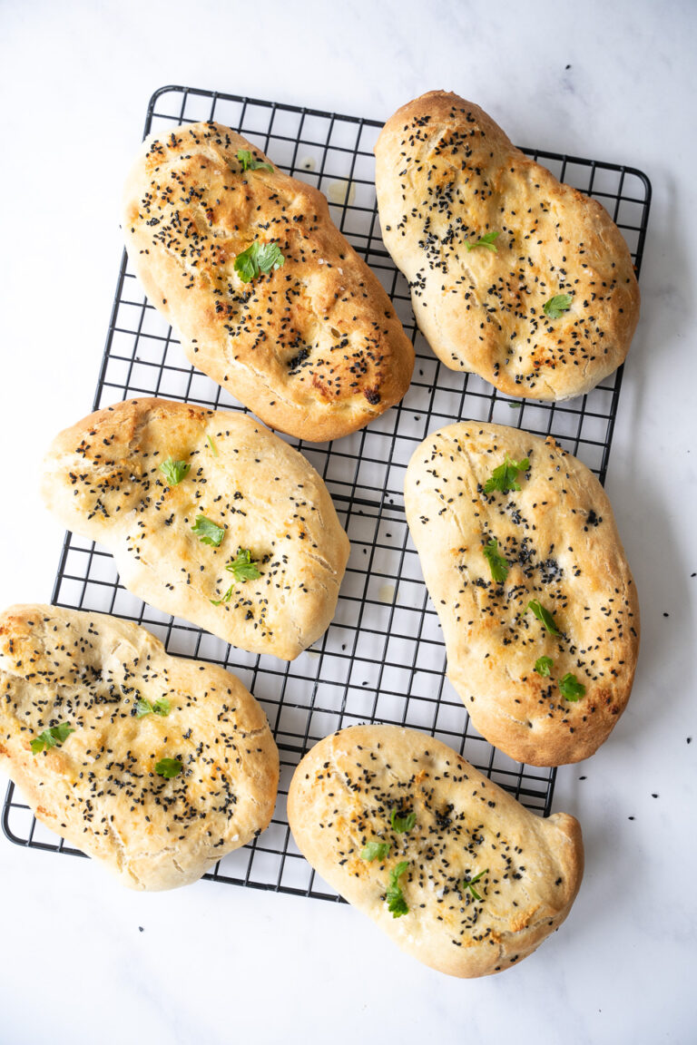Ovnbagte naanbrød